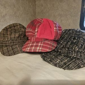3 Newsboy Hats